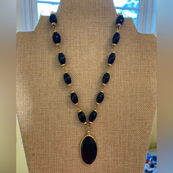 Black Beaded‎ Classic Timeless Necklace - Picture 1 of 5